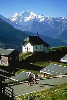 Bettmeralp - Blick auf die Walliser Alpen
